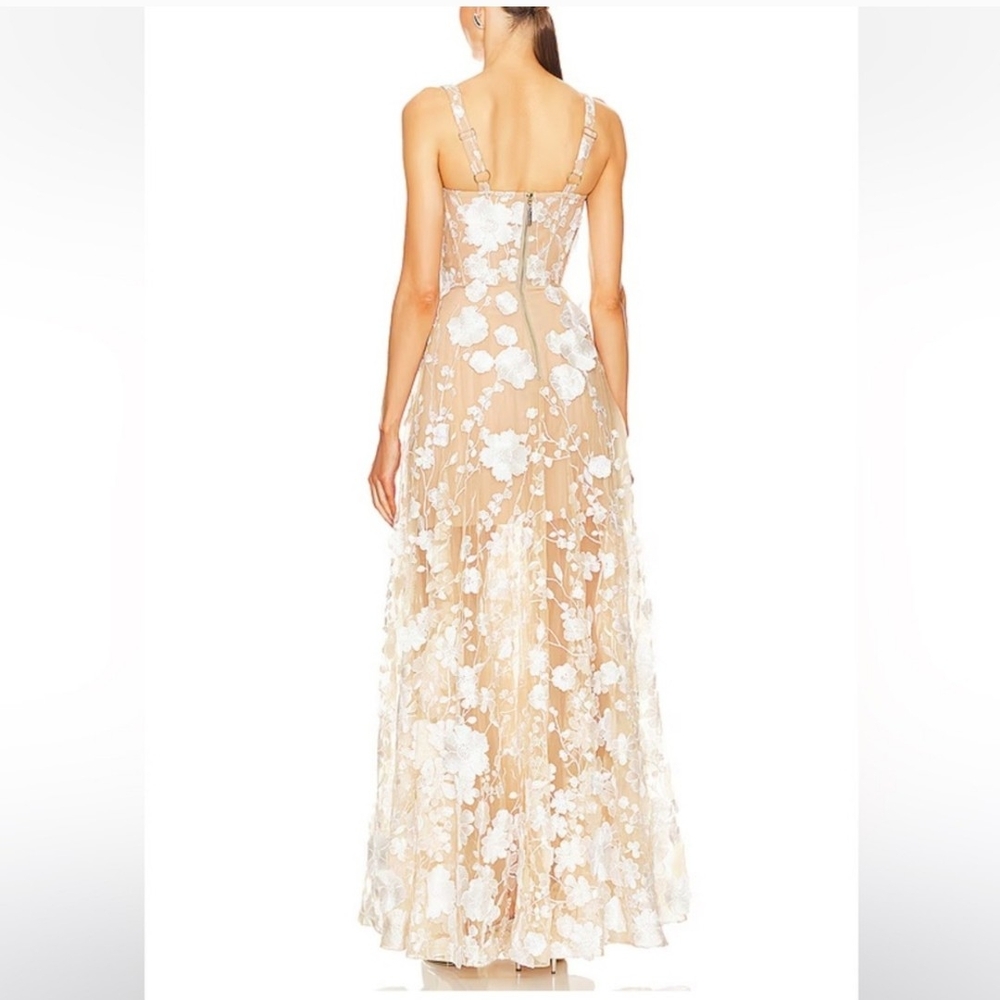 Bronx and Banco Jasmine 3D Floral Gown - Picture 3 of 6